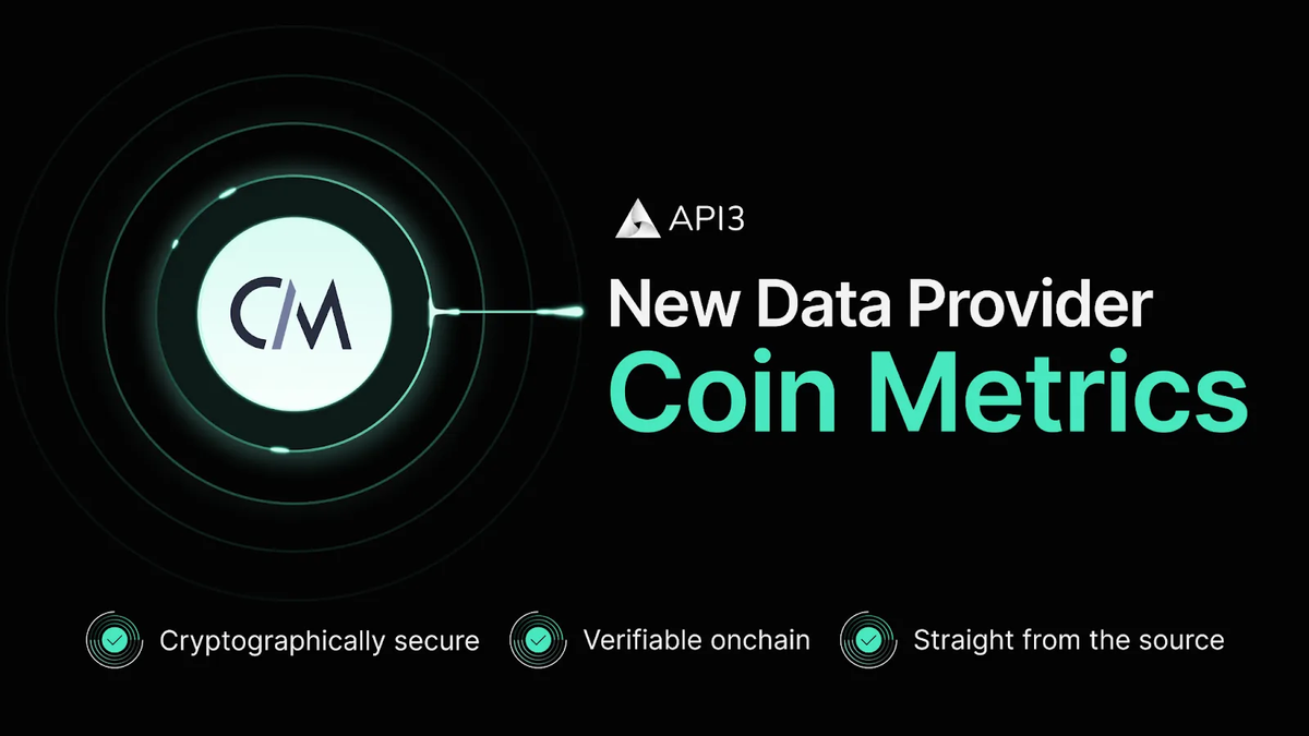 Coin Metrics Joins API3’s Growing Network of Data Providers