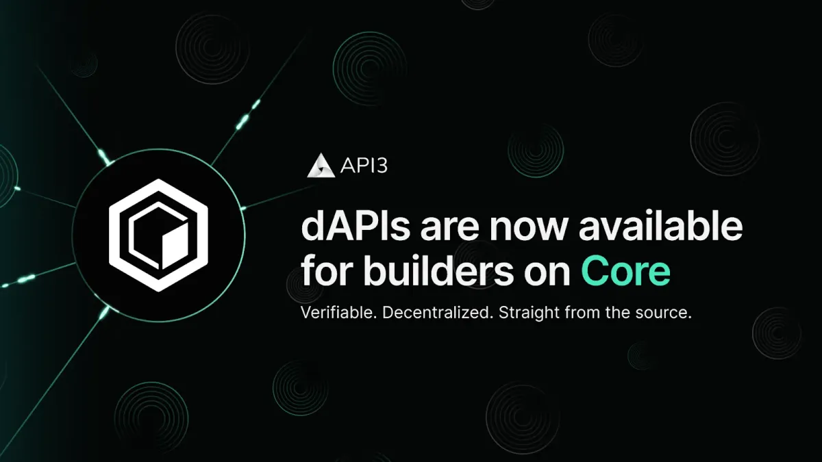 API3 Integrates Next-Generation Oracle Stack on Core