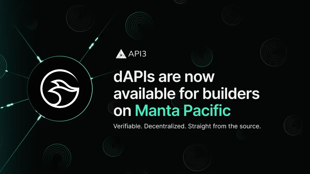 API3’s Oracle Stack is live on Manta Network