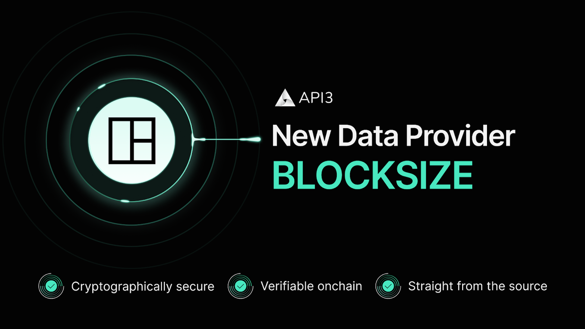 BLOCKSIZE se une a la red de proveedores de nodos oráculos de primera parte de API3